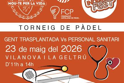 Cartell de la 3a edició del torneig solidari de pàdel . Eix